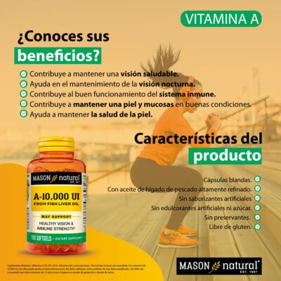 Vitamina A 10000 Mason